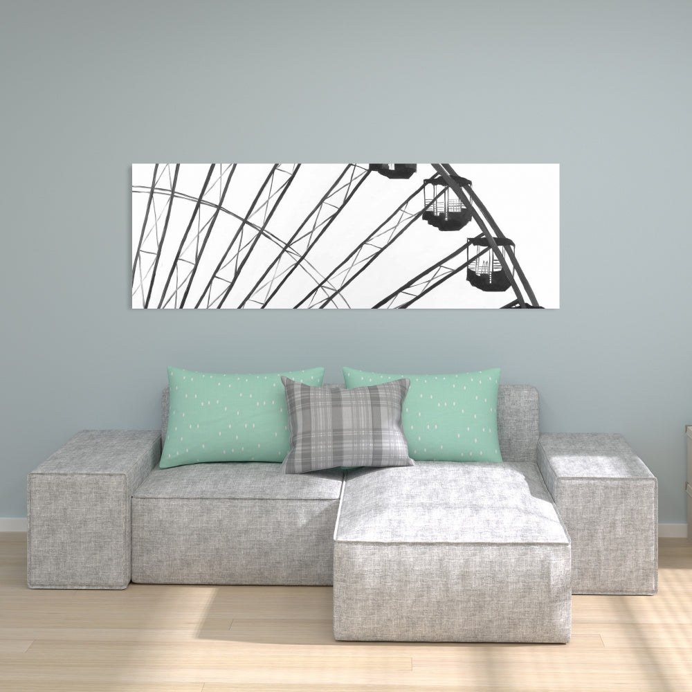 Quarter Ferris Wheel Canvas | Monochrome Hobbies Home Decor