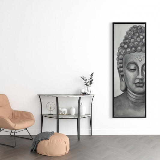 Toile encadrée Bouddha spirituel | Art asiatique pour la décoration de la chambre d'un homme