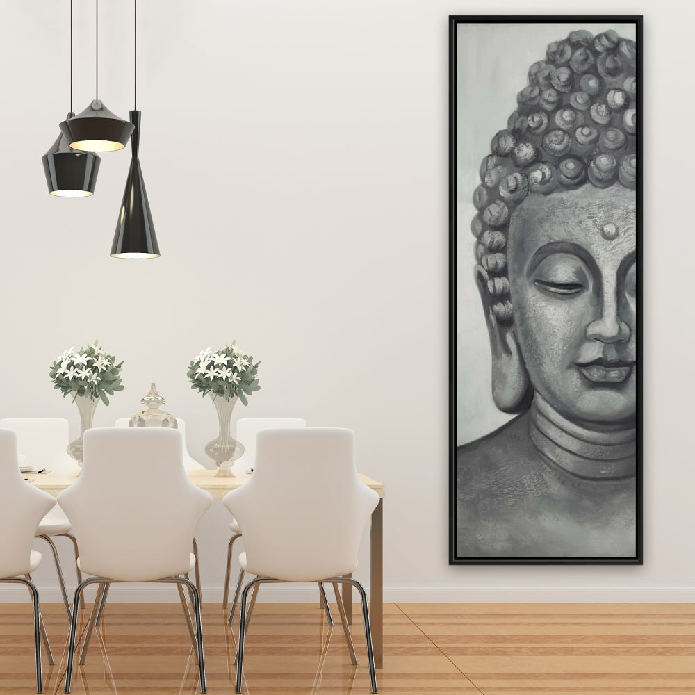 Spiritual Buddha Framed Canvas | Asian Art for Man Bedroom Decor