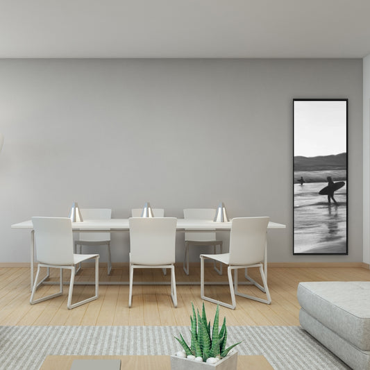 Toile de chambre à coucher « Surfeurs côtiers » | Décoration murale encadrée