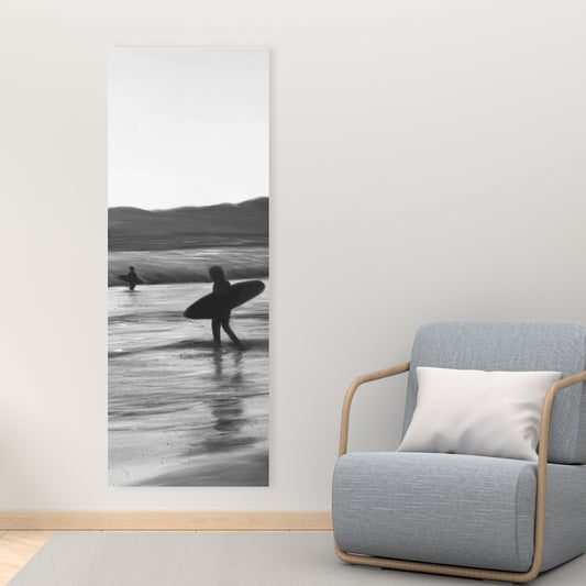 American Coastal White Canvas - Surfers Home Decor Art
