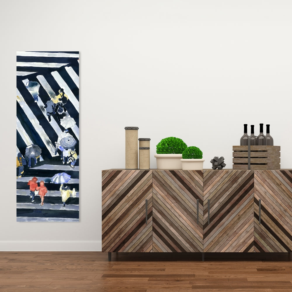 Blue Woman Man Cave Canvas - Main Street Home Decor Art