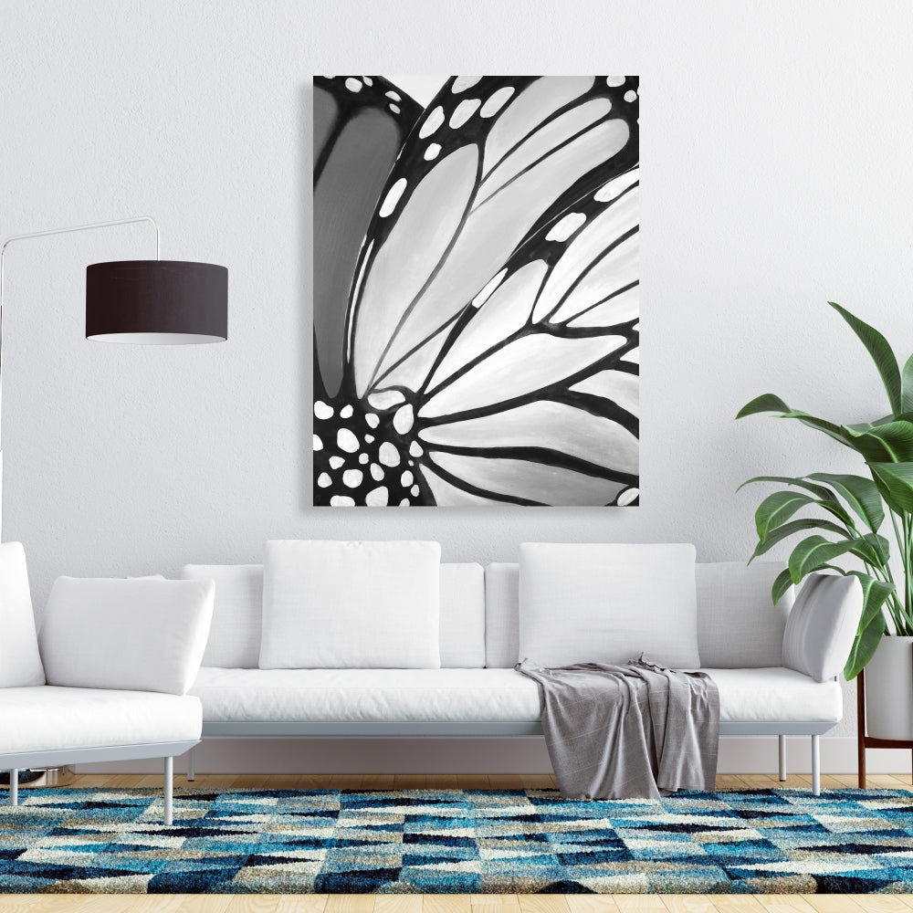 Monarch Wings Closeup Canvas | Insect Art for Home Decor