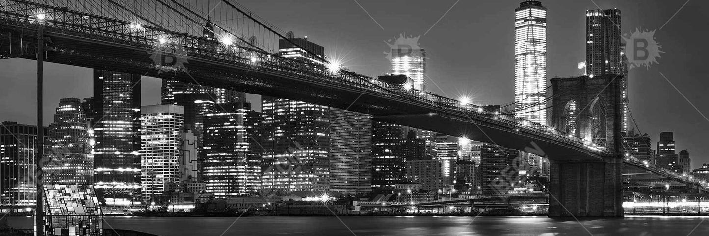 City Under the Night Canvas - Living Room Wall Art Decor