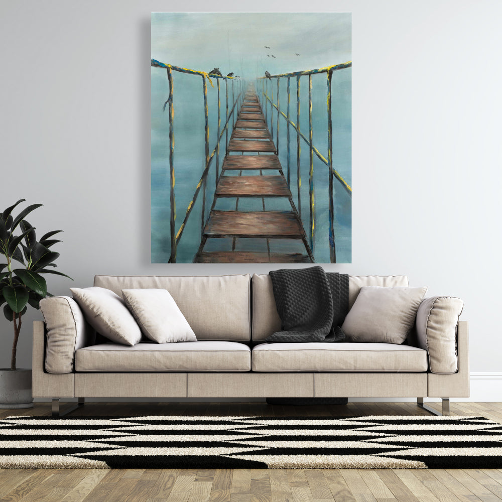 In the Jungle Blue Exotic Landscapes Canvas | Home Decor