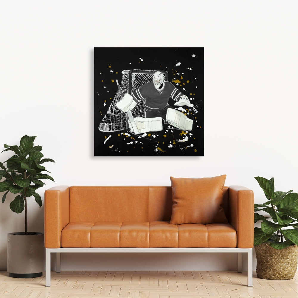 Goalkeeper Hockey Man Bedroom Canvas - Home Decor Wall Art