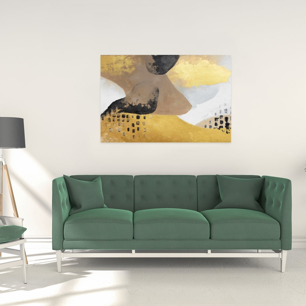 Brown Contemporary Bathroom Canvas - Improvisation Home Decor