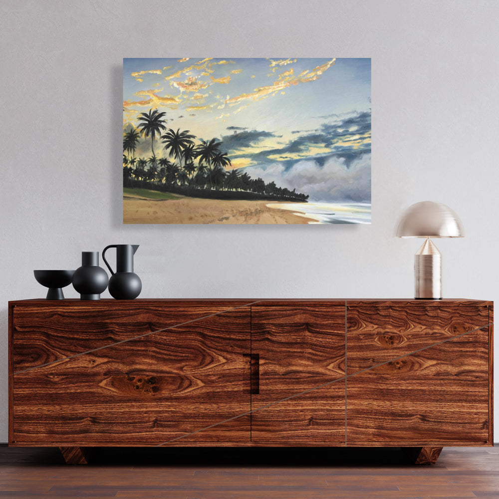 Tropical Summer Moments | Marine Bathroom Blue Canvas Decor
