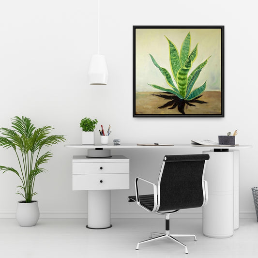 Toile « Langue de belle-mère succulente » | Décoration d'intérieur