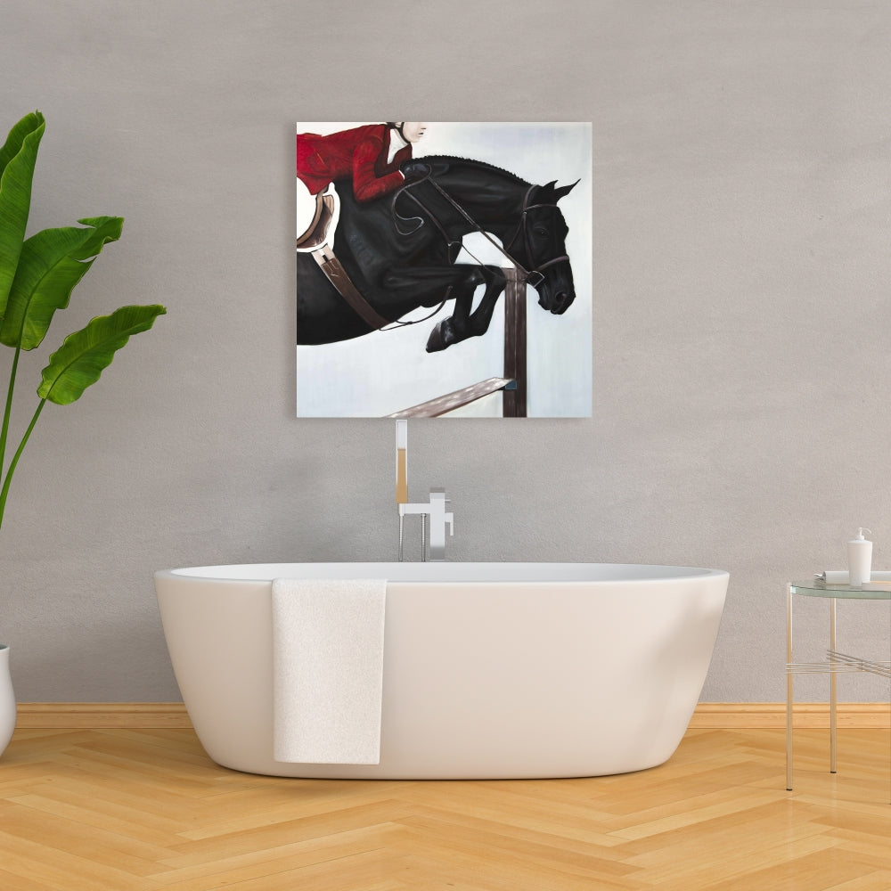 Riding Competition Western Canvas - Home Decor for Animal Lovers