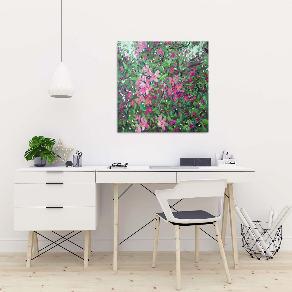 Cherry Tree Blooming Canvas - Floral Botanical Home Decor