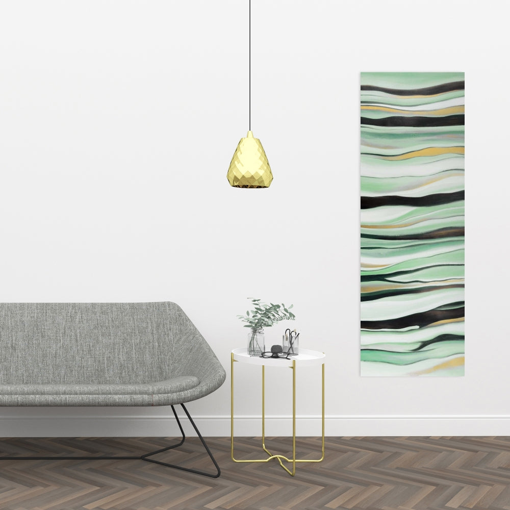 Mint Mood Abstract Canvas | Contemporary Home Decor Art