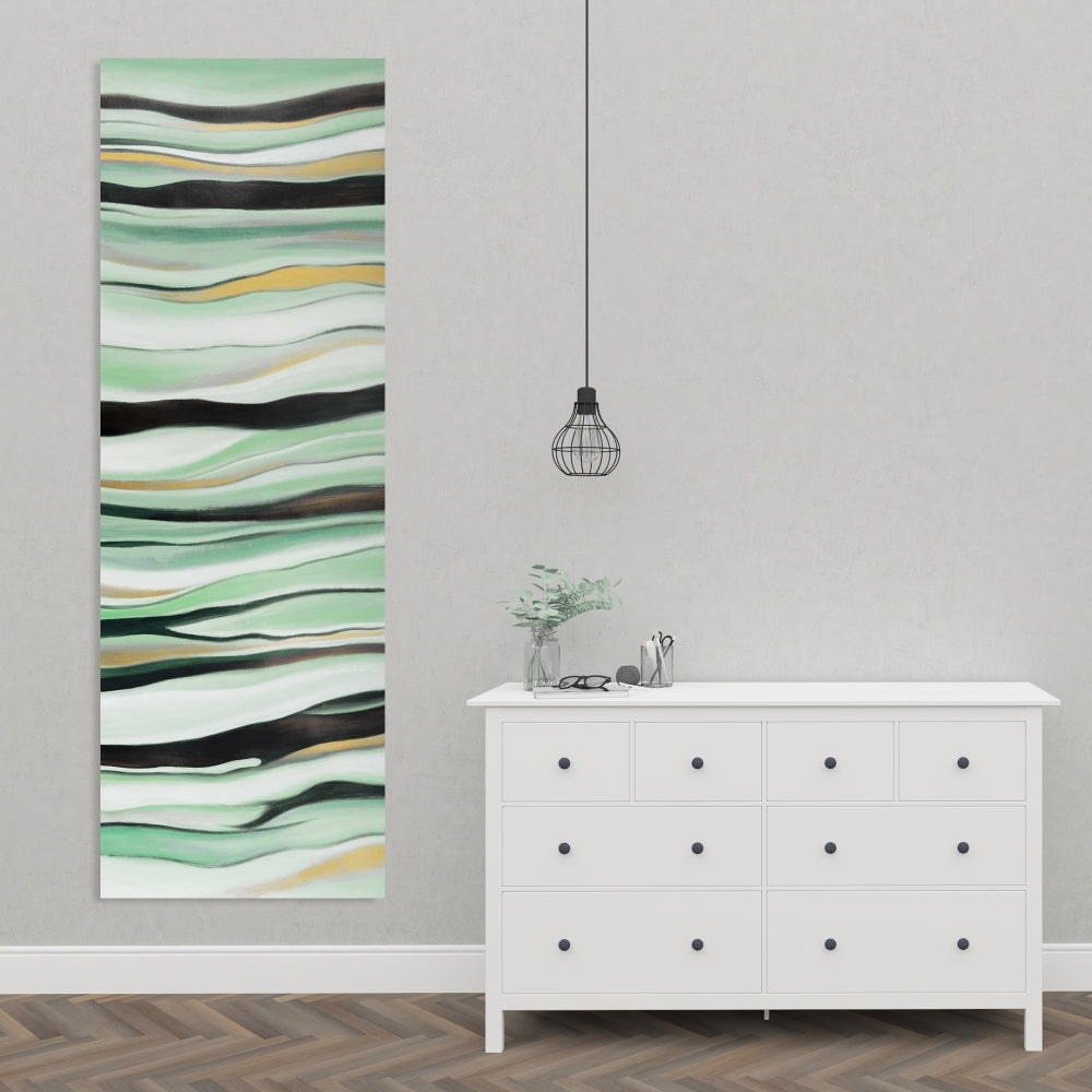 Mint Mood Abstract Canvas | Contemporary Home Decor Art
