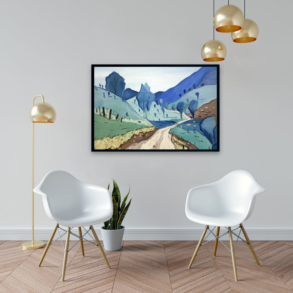 Tuscany Trail Landscapes Mountains Bedroom Canvas - Home Decor