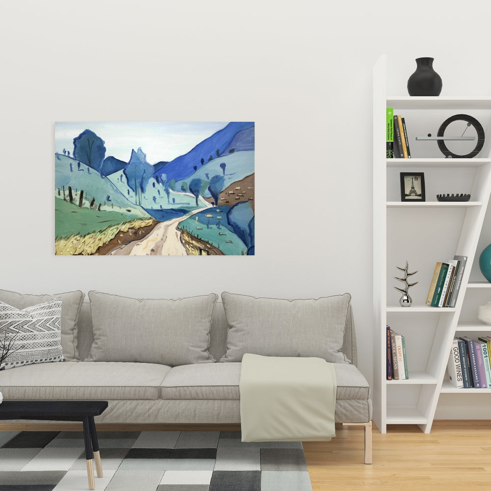 Tuscany Trail Mountains Bedroom Canvas | Home Decor Landscape