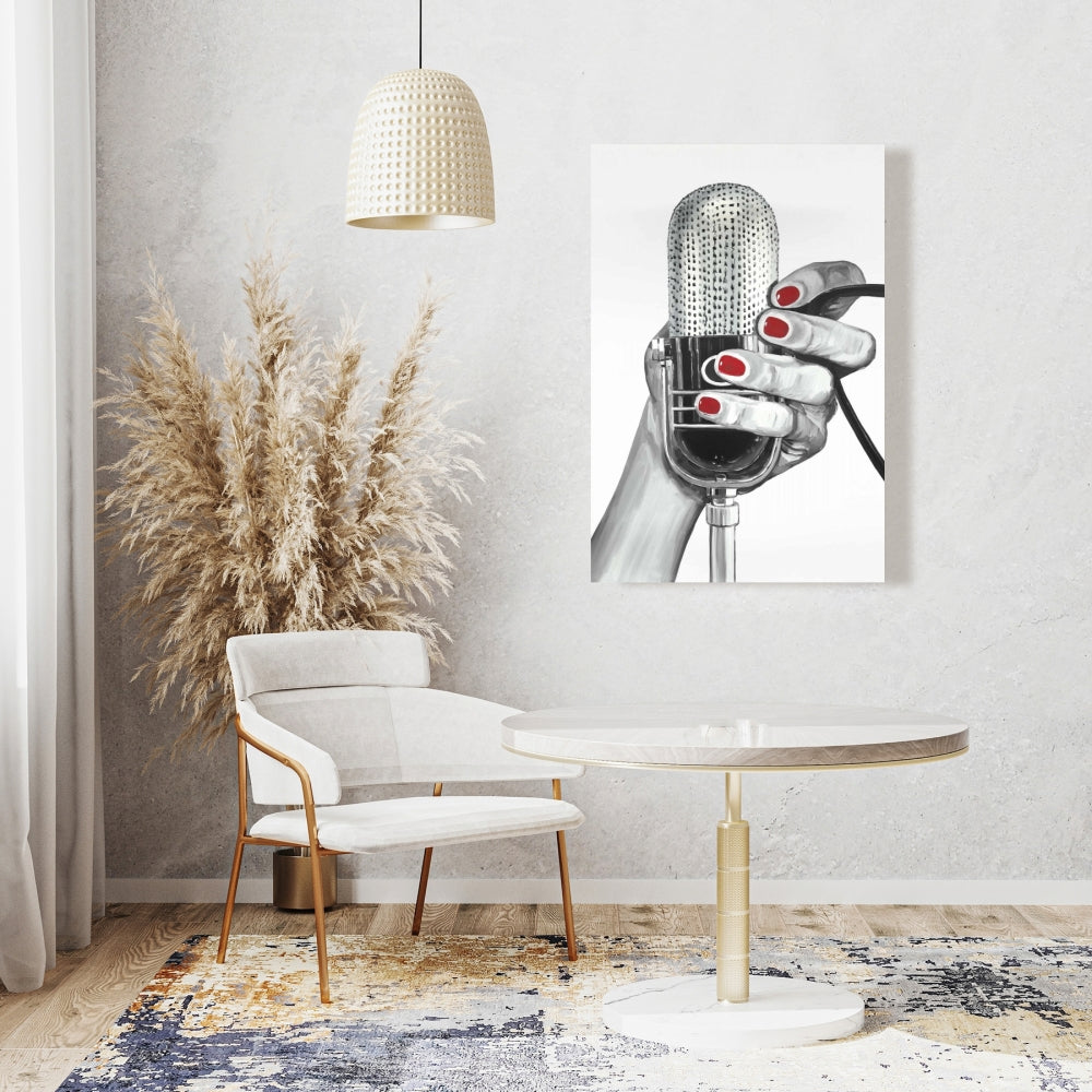 Sing Your Life Retro Gray Canvas - Home Decor Wall Art