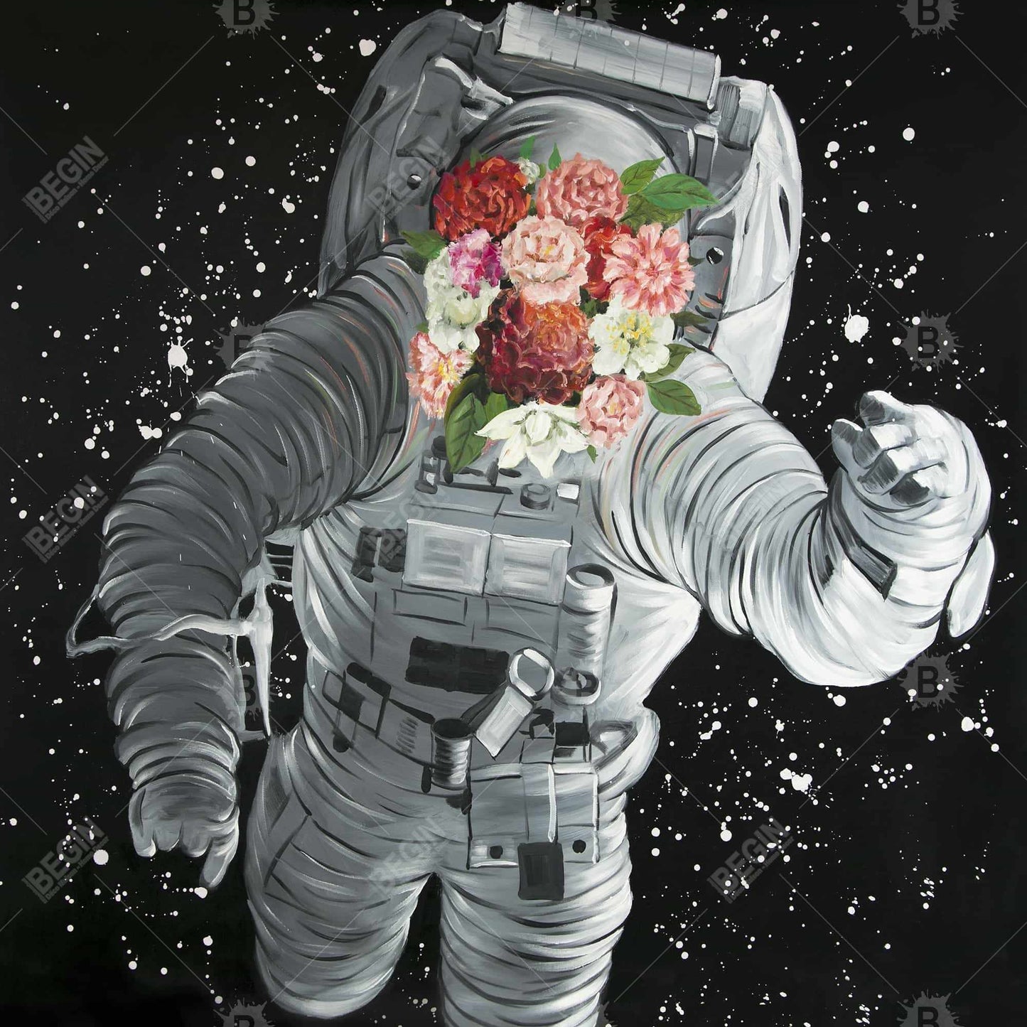 Dreaming of Space Canvas | Earth & Galaxy Bedroom Decor