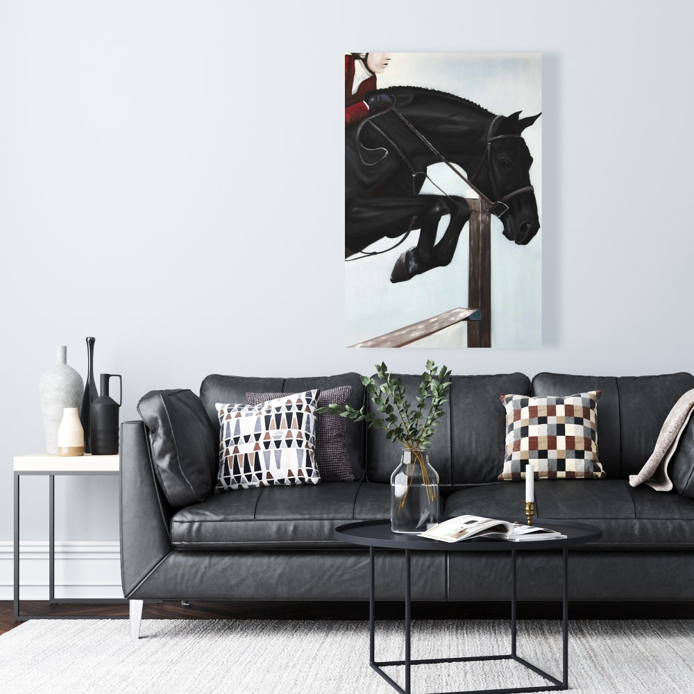 Riding Competition Western Canvas - Home Decor for Animal Lovers