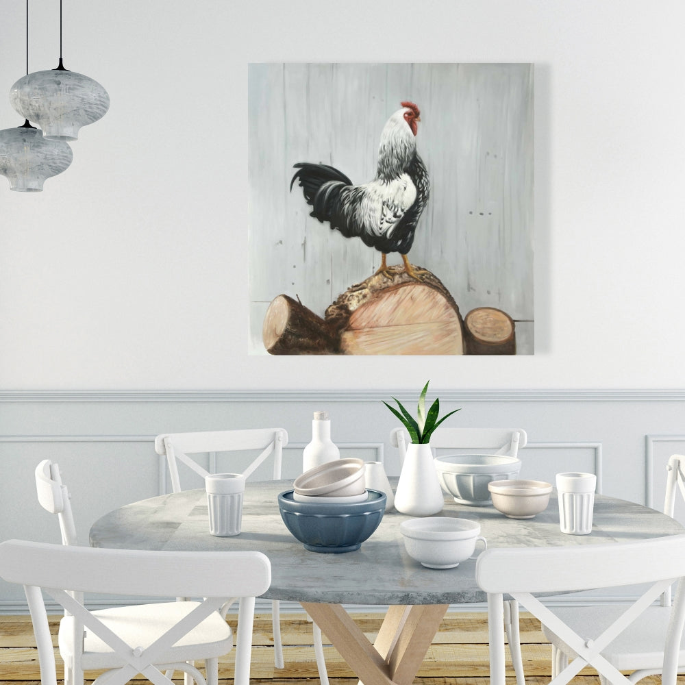 Toile Coq Wyandotte | Décoration d'intérieur avec animaux de la ferme