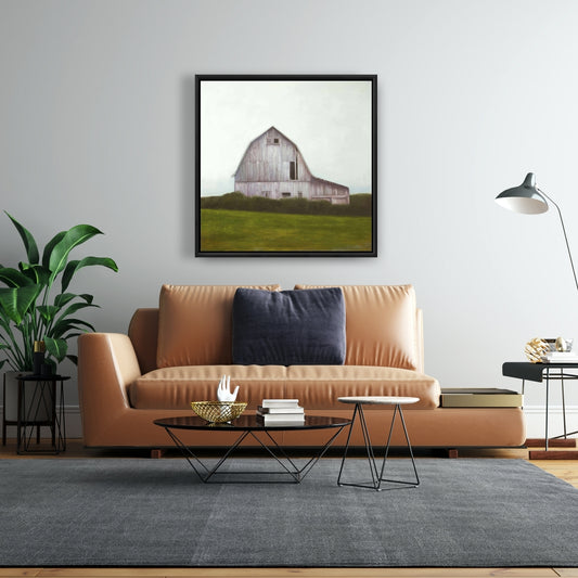 Rustic Barn Framed Canvas | Architecture Living Room Decor