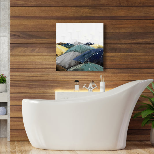 Blue Umbrellas Canvas - Unique Home Decor Wall Art