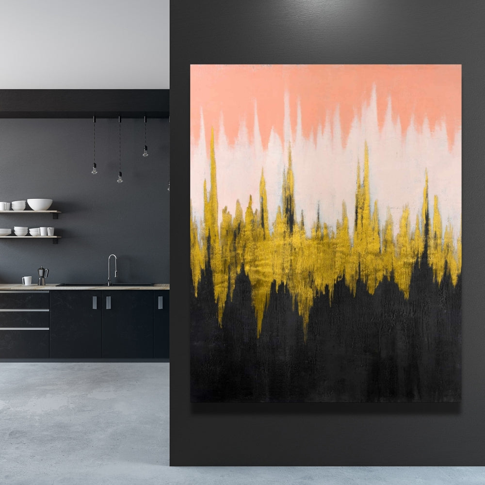Abstract Zigzag Canvas - Modern Bedroom Decor | Home Art