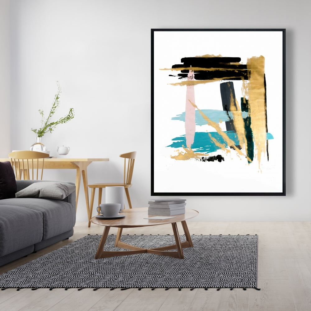 Toile moderne bleu pastel | Décoration murale pour chambre