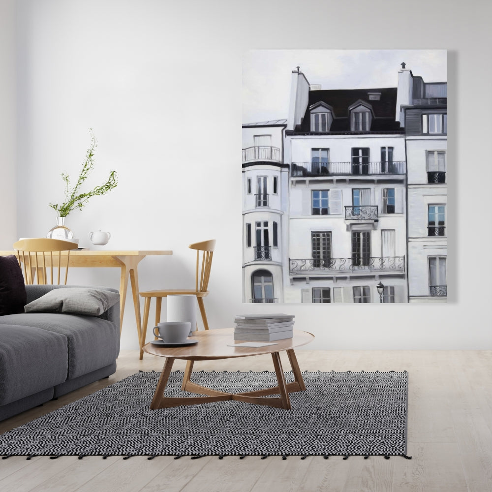 Buildings Along Seine River Canvas | Home Decor Wall Art