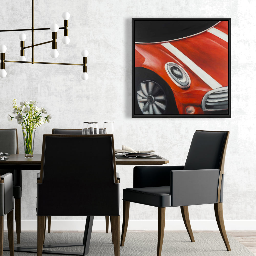 Toile encadrée Voiture rouge | Décoration d'intérieur | Art du transport