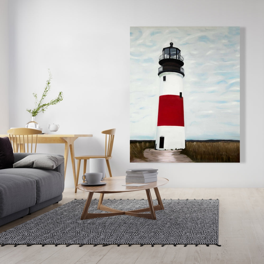 Toile côtière du phare de Sankaty Head – Décoration d'intérieur