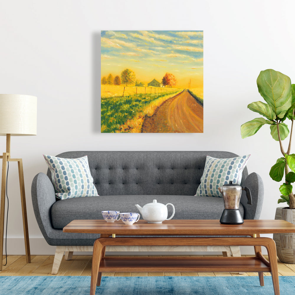 In the Countryside Canvas | Rustic Trees Landscape Decor