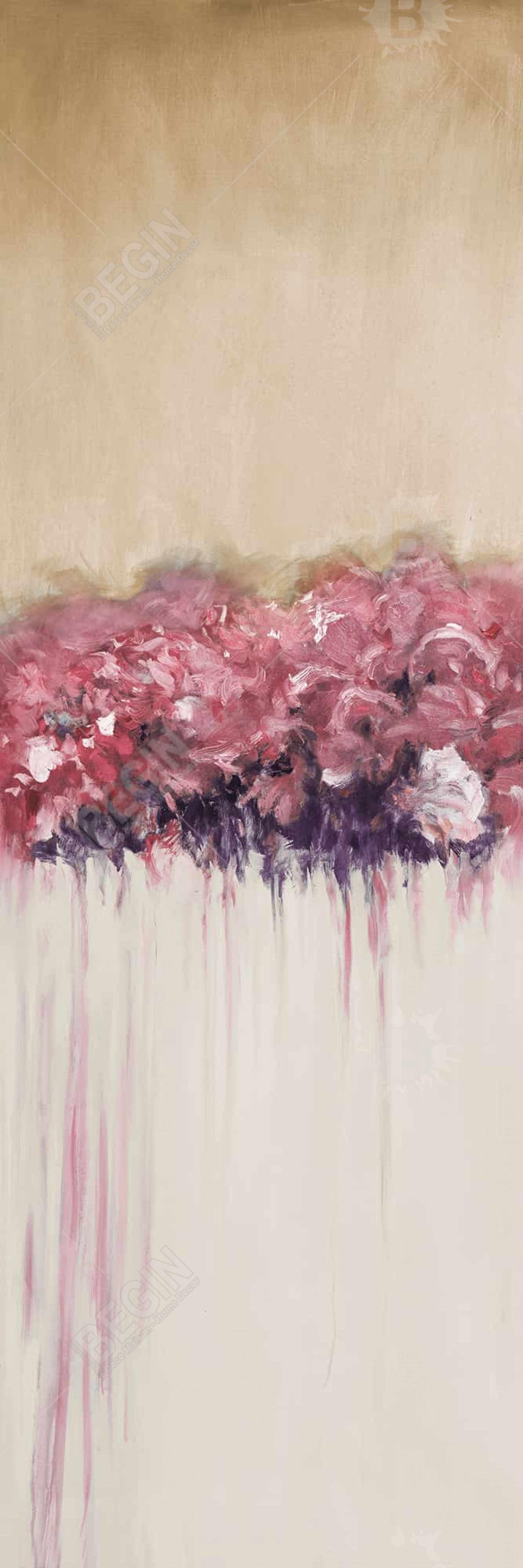 Vintage Flower Cluster Canvas - Pink Floral Home Decor Art