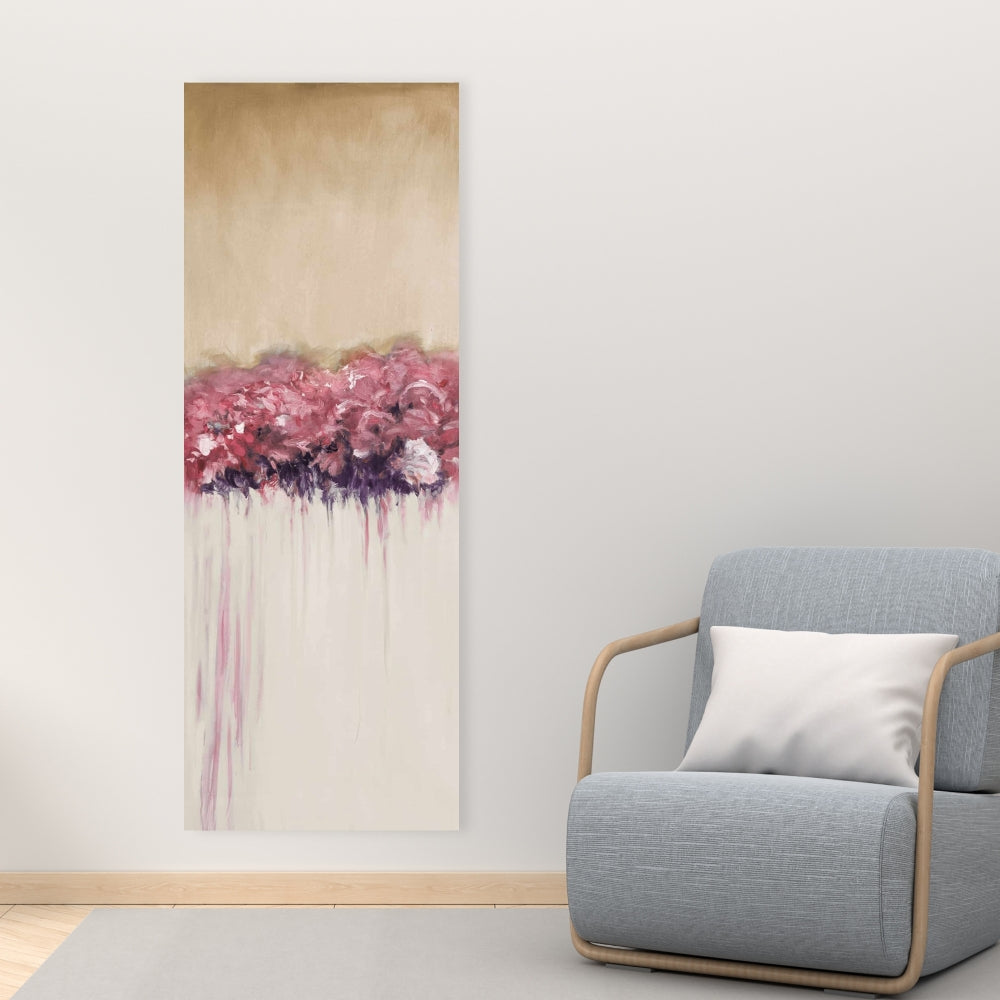 Vintage Flower Cluster Canvas - Pink Floral Home Decor Art