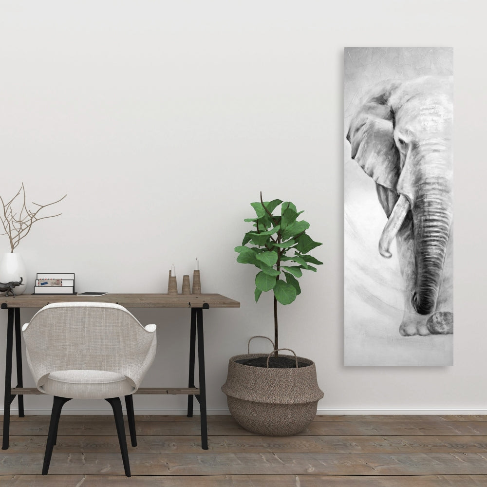 Great Elephant Canvas | Minimalist Living Room Home Decor