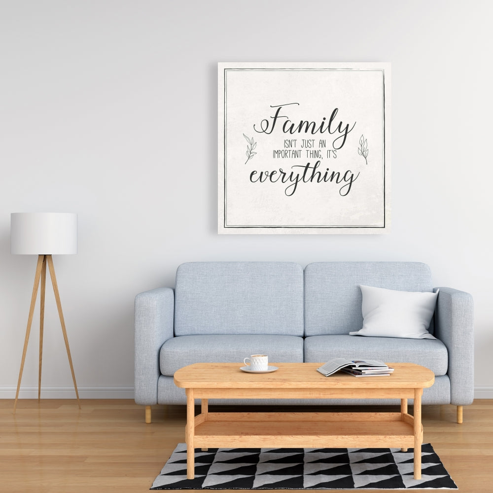 Family Shapes Beige Kitchen Canvas | Home Decor Wall Art