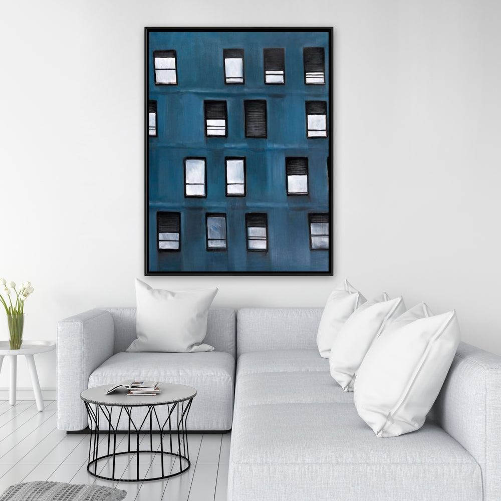 Urban Building Framed Canvas | Modern Home Decor Wall Art