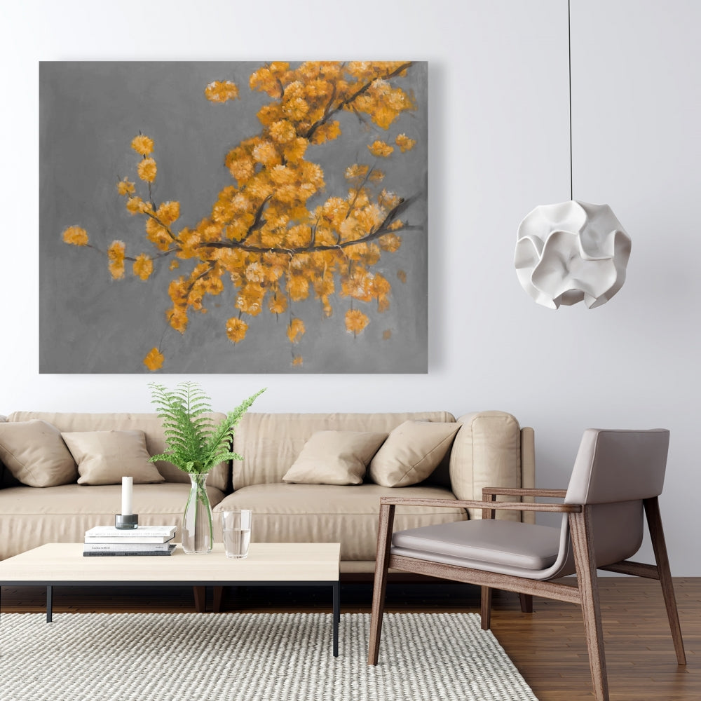 Golden Wattle Canvas - Contemporary Bedroom Home Decor Art