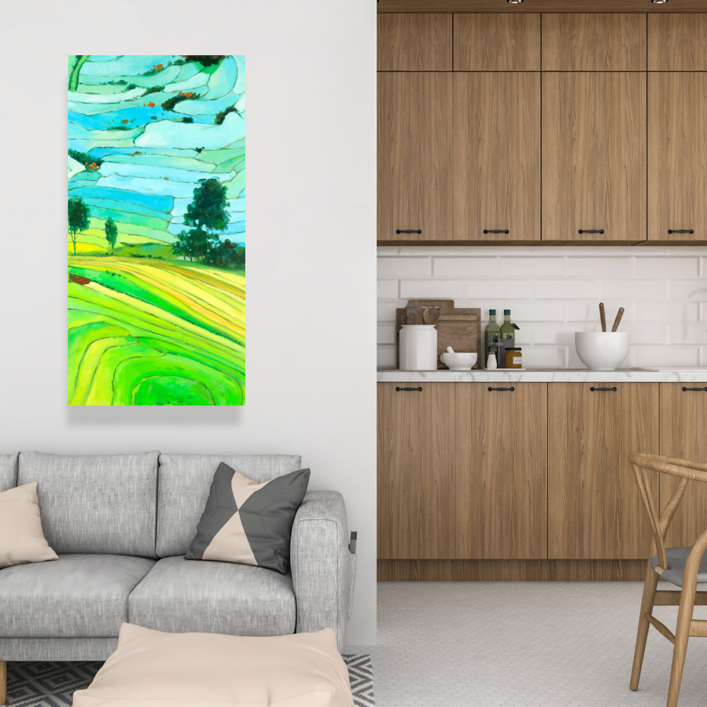 Rice Fields of Vietnam Canvas - Asian Landscape Home Decor