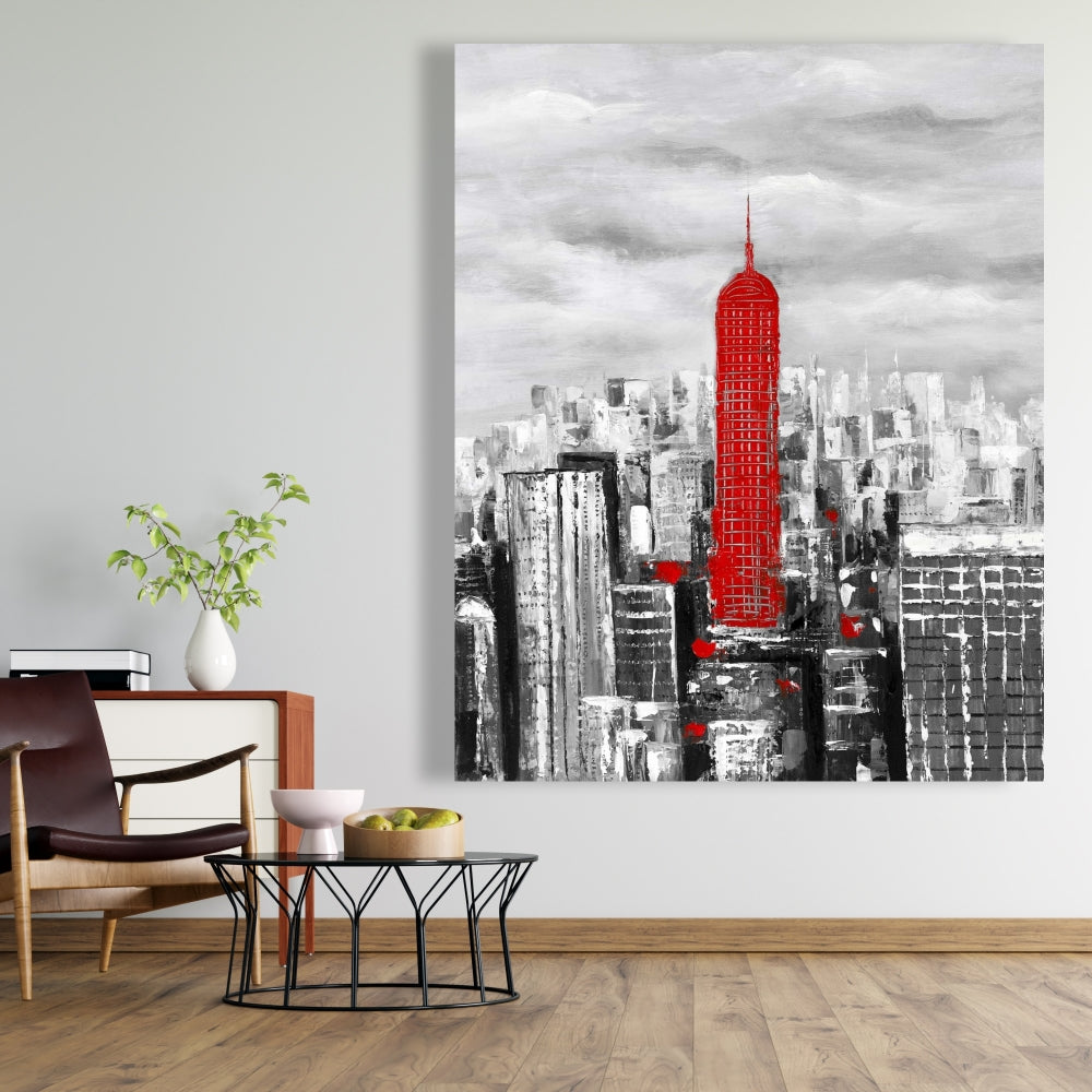 Empire State Building Canvas - White Building Decor | Home