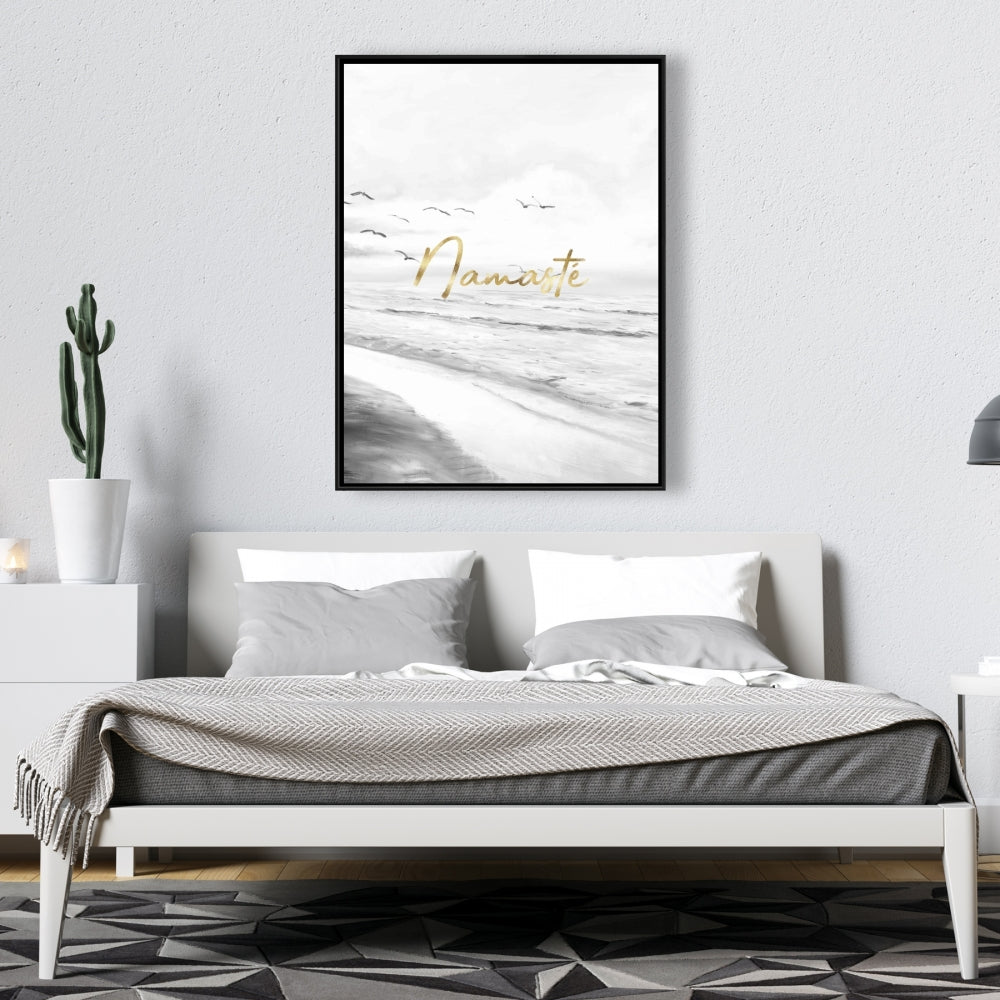 Namaste Minimalist Canvas - Motivational Home Decor Quotes