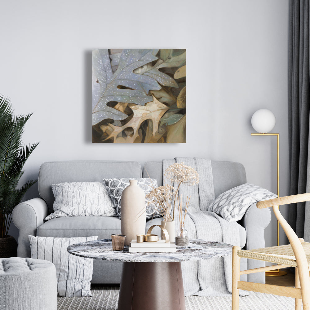 Autumn Leaves Canvas - Brown Floral & Botanical Home Decor