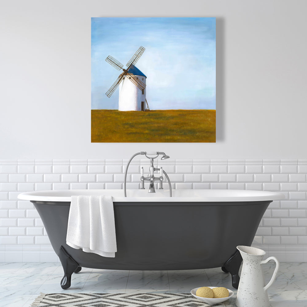 Big Windmill Canvas - Building Landscapes Living Room Decor