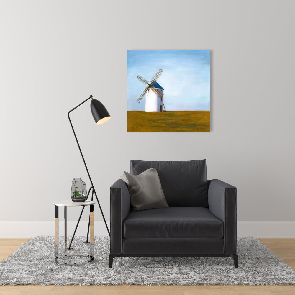Big Windmill Canvas - Building Landscapes Living Room Decor