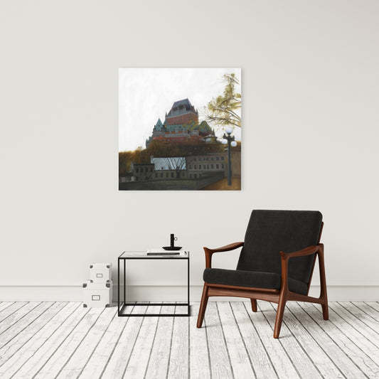 Le Château de Frontenac Autumn Brown Canvas | Home Decor