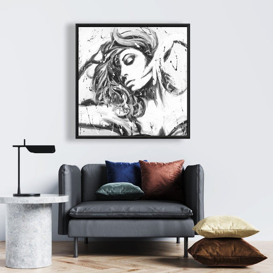 Toile « Danse toute la nuit » | Décoration murale contemporaine pour chambre à coucher