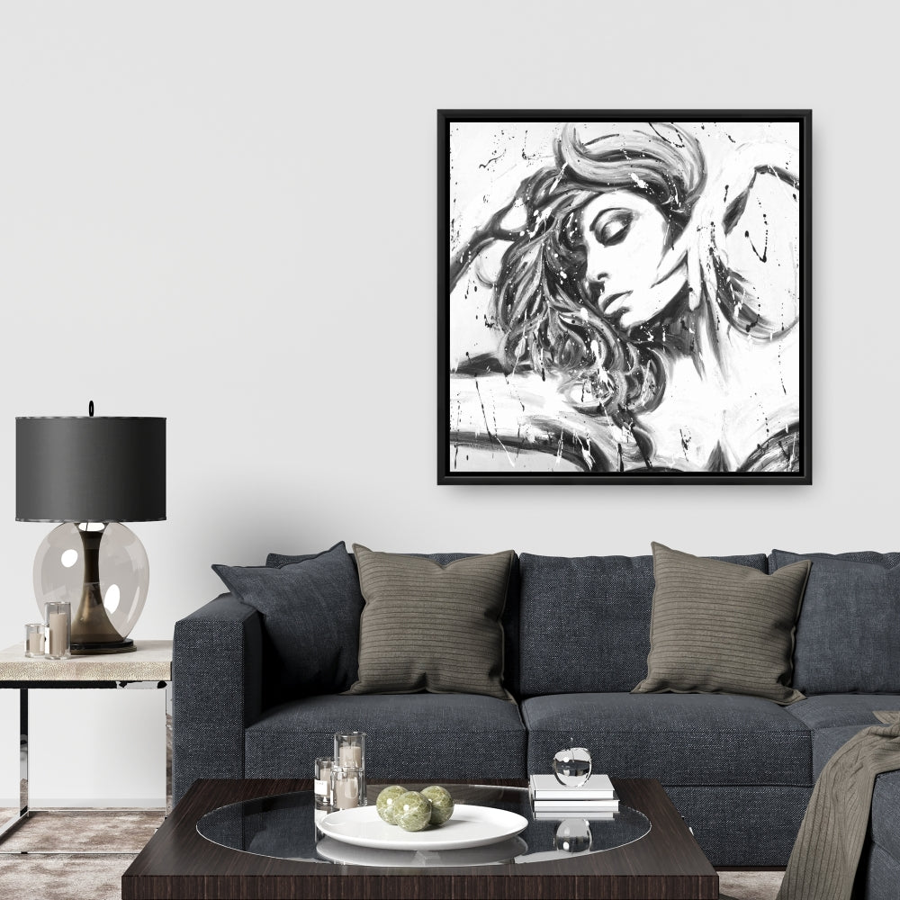 Toile « Danse toute la nuit » | Décoration murale contemporaine pour chambre à coucher