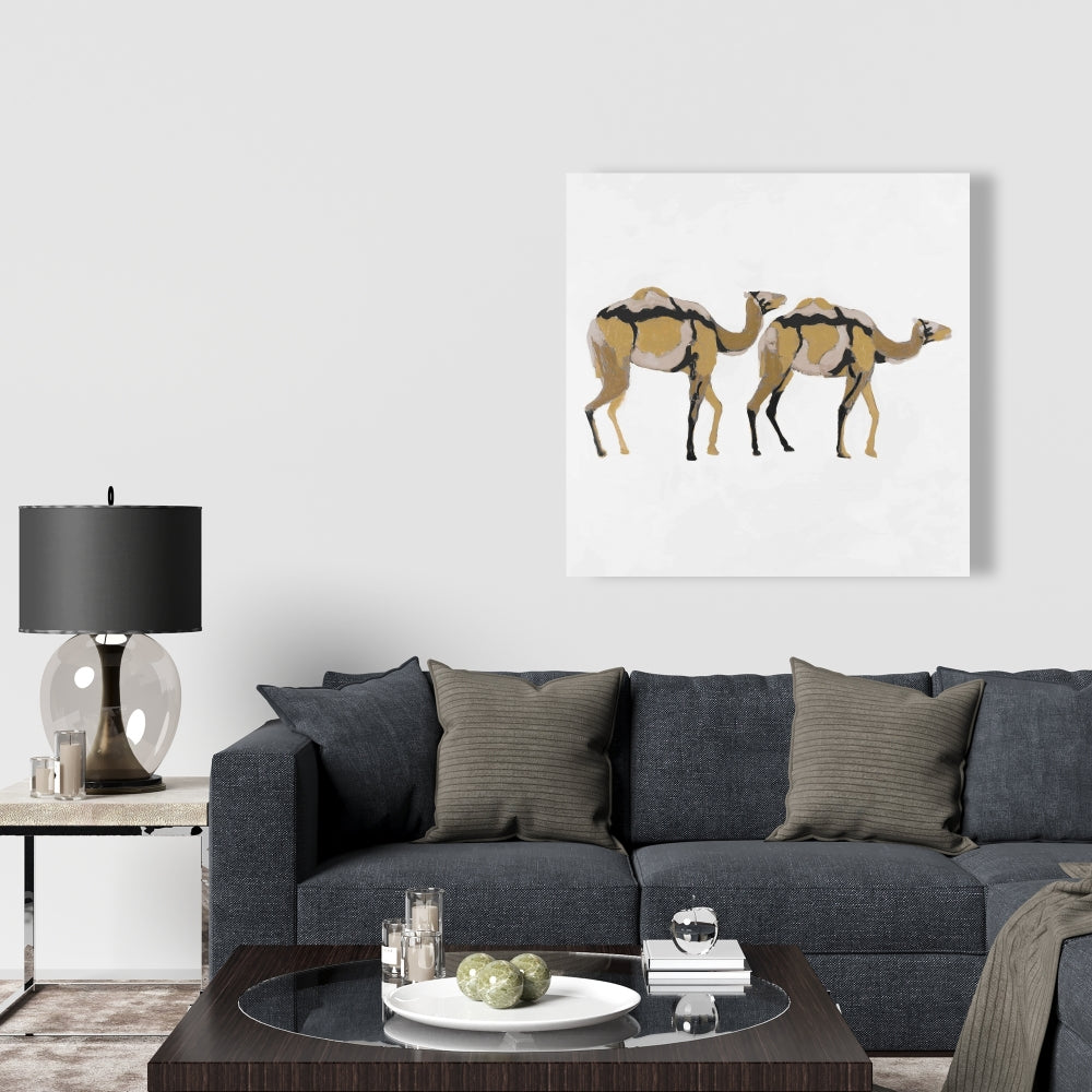 Abstract Dromedary Canvas - African Wildlife Home Decor Art