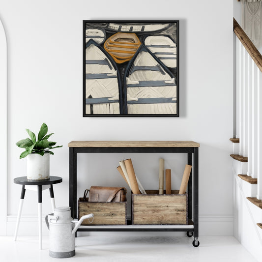 Toile encadrée Canoës - Décoration de salle de bain, bateau, art marin