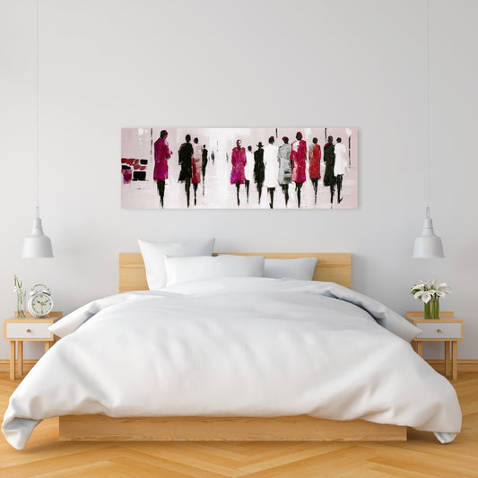 Walk - Contemporary Street Scenery Canvas for Home Decor