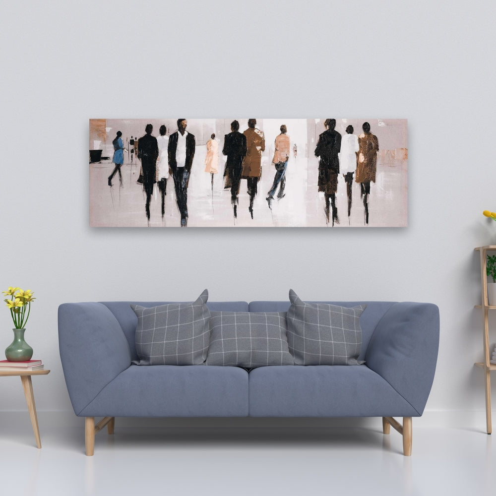 Toile de paysage de rue contemporain Avenue - Décoration d'intérieur